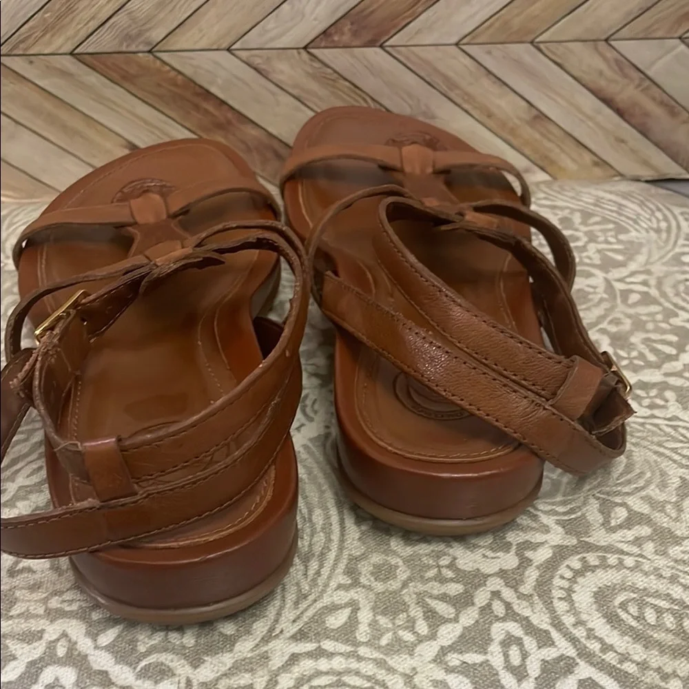 NURTURE Pierre 211 Women's Brown Leather strappy Sandals size‎ 7